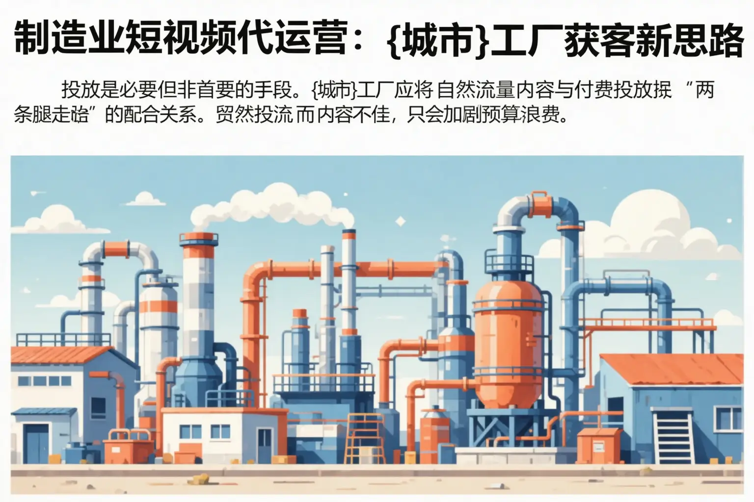 制造业短视频代运营:怀柔工厂获客新思路